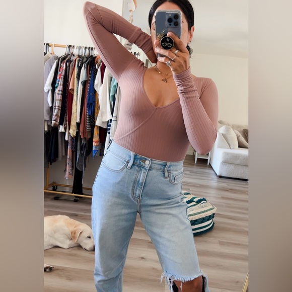 Free People Tops - 02. FREE PEOPLE INTIMATELY BLUSH NUDE BODYSUIT